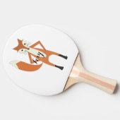 ウッドラパーソナライズされたンドクリーチャーキツネ 卓球ラケット (横)