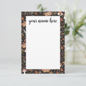 ウッドラパーソナライズされたンドノテカード サンキューカード (スタンド正面)