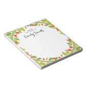 ウッドラパーソナライズされたンドリース ノートパッド (アングル)