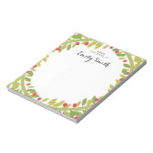 ウッドラパーソナライズされたンドリース ノートパッド (回転)