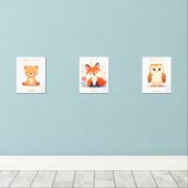 ウッドラパーソナライズされたンド動物子供部屋ルームデコール (ウッドフロア)