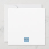 ウッドラパーソナライズされたンド動物新生児カード セーブザデート (裏面)