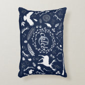 ウッドラパーソナライズされたンド男の赤ちゃん子供部屋デコール アクセントクッション (正面(垂直))