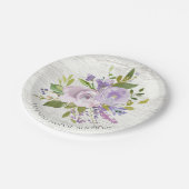 ウッドラベ素朴ンダーフラワーシャワー7"プレート ペーパープレート (アングル)