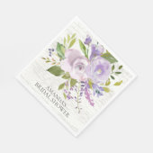 ウッドラベ素朴ンダーフローラシャワー紙ナプキンス スタンダードランチョンナプキン (角)