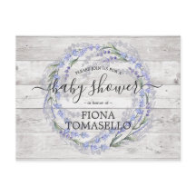 ウッドラベ素朴ンダーフローラリースベビーシャワー