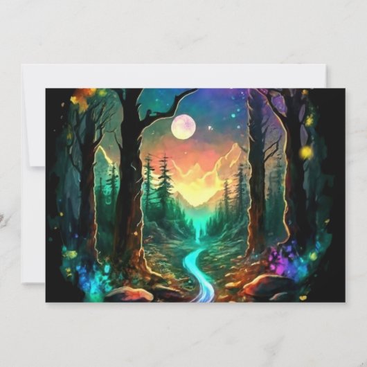 ウッドラモダンンドお洒落の赤ちゃんシャワー 招待状 (裏面)