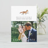 ウッドラモダンンドキツネフォト結婚ズ セーブザデート (スタンド正面)