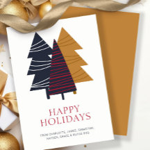 ウッドラモダンンドツリーをテーマにしたクリスマスパーソナライズされた