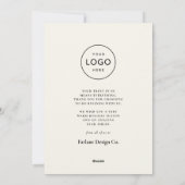 ウッドラモダンンドハートスモールオフィスビジネス シーズンカード (裏面)