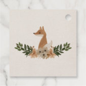 ウッドラモダンンドベビーシャワーメッセージカード フェイバータグ (裏面)