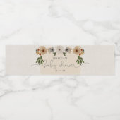 ウッドラモダンンド赤ちゃんシャワー水瓶ラベル ペットボトルラベル (シングルラベル)