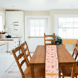 ウッドランお洒落ズ秋感謝祭カスタマイズ ショートテーブルランナー