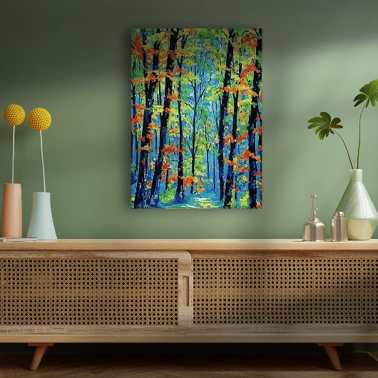 ウッドランカラフルズ キャンバスプリント