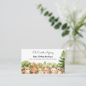 ウッドランシンプルドCUTE BABY CLOSES BOUTIQUE 名刺 (スタンド正面)