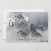 ウッドランズウルブスウィンターメリークリスマスホリデーC シーズンカード (正面)