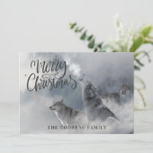 ウッドランズオオオカミ冬メリークリスマス シーズンカード (スタンド正面)