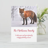 ウッドランズキツネインスノークリスマス シーズンカード (スタンド正面)