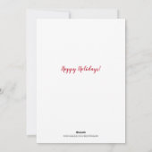 ウッドランズキツネインスノークリスマス シーズンカード (裏面)