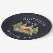 ウッドランズキャンピングトリップファミリー懇親会カスタム ペーパープレート (アングル)