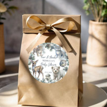 ウッドランズキュートな赤ちゃん動物の赤ちゃんシャワーの好意