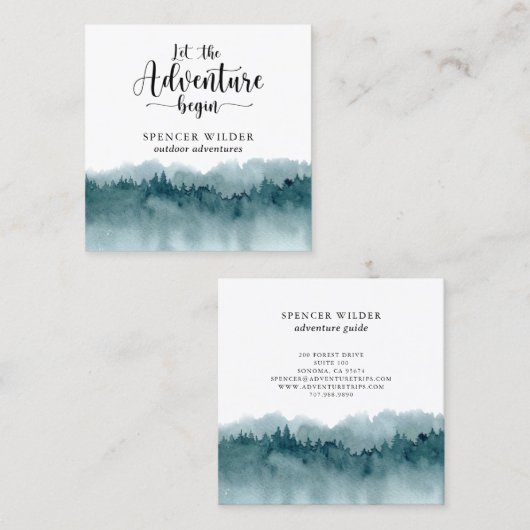 ウッドランズフォレストの名刺 スクエア名刺 (正面/裏面)