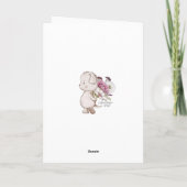 ウッドランズミュージシャンベビーシャワーサンキューカード サンキューカード (裏面)