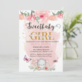 ウッドランズ動物テーマベビーマウス赤ちゃんシャワー 招待状 (スタンド正面)