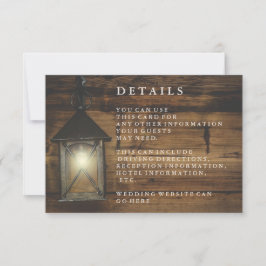 ウッドランタン素朴カントリー披露宴