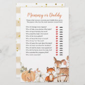 ウッドランドああボーイカボチャのママまたはパパのゲーム (正面/裏面)