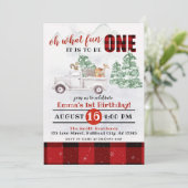 ウッドランドああ何のおもしろいONE 1th Birthday 招待状 (スタンド正面)