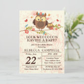 ウッドランドおもしろいフイルズワイルドベイビーシャワー 招待状 (スタンド正面)