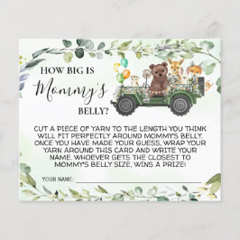 ウッドランドお母さんのベリーシャワーゲームカードの大きさ チラシ