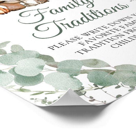 ウッドランドお気に入りのアニマル家族の伝統ゲーム ポスター (角)