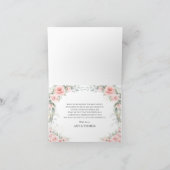 ウッドランドお洒落アニマルズソフト赤面フローラベビー サンキューカード (内部)