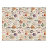 ウッドランドお洒落ウォーターカラーフォレスト テーブルクロス (正面(横))