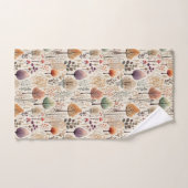 ウッドランドお洒落ウォーターカラーフォレスト バスタオルセット (ハンドタオル)