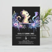 ウッドランドお洒落タイガー誕生日 招待状 (スタンド正面)