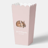 ウッドランドお洒落ディア誕生日ポップコーン フェイバーボックス (正面)