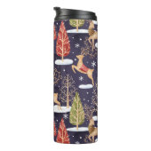 ウッドランドお洒落トナカイの冬 タンブラー (回転右)