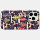ウッドランドお洒落トナカイの冬 Case-Mate iPhoneケース (裏面 (横))