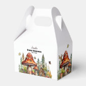 ウッドランドお洒落フォレストのキノコの赤ちゃんシャワー フェイバーボックス (裏面サイド)