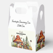 ウッドランドお洒落フォレストのキノコの赤ちゃんシャワー フェイバーボックス (オープン)