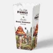 ウッドランドお洒落フォレストのキノコの赤ちゃんシャワー フェイバーボックス (裏面)