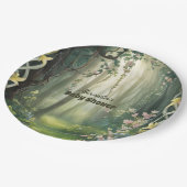 ウッドランドお洒落フォレストの赤ちゃんシャワー ペーパープレート (アングル)