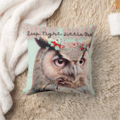 ウッドランドお洒落フクロウ睡眠タイト子供部屋 クッション (ブランケット)