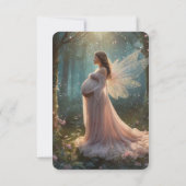 ウッドランドお洒落フローラフォトベビーシャワー サンキューカード (裏面)