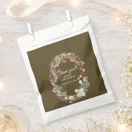 ウッドランドお洒落フローラフォトベビーシャワー フェイバーバッグ