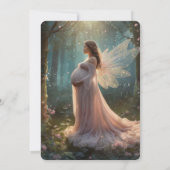 ウッドランドお洒落フローラフォトベビーシャワー 招待状 (裏面)