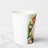 ウッドランドお洒落マッシュルームの赤ちゃんシャワー 紙コップ (右)